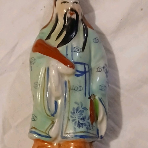 Chinese deities used, set of 4, porcelain miniatures