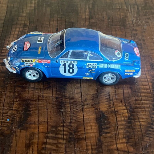 Alpine-Renault A110 toy car like new, Monte Carlo Rally 1973 model