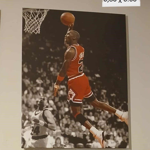 Jordan canvas prints MJ23 basketball set of 4 new