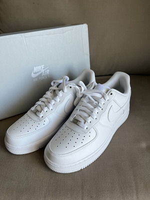 Nike Air Force 1 white brand new, size 45, athletic shoes