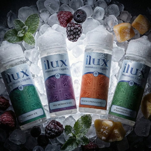 Ilux Ice Series Vape Liquids Set 4 New, 60ml Each