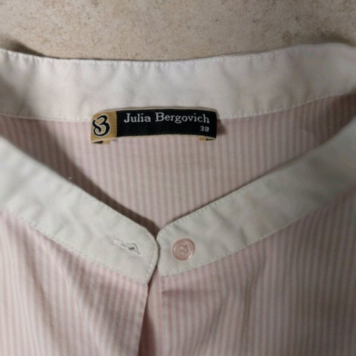 Julia Bergovich striped women's shirt like new, white pink size M