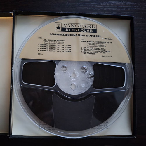 Reel-to-reel tapes like new, 2 authentic classical music recordings