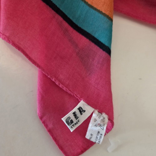 Jaeger Vintage Striped Multicolor Scarf like new