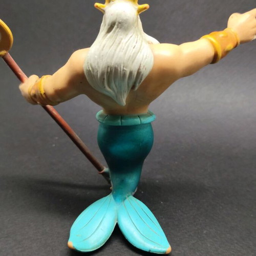 Triton Disney figure used, The Little Mermaid King Triton PVC