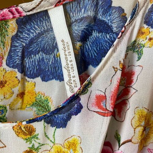 Mini floral dress S like new by Stradivarius