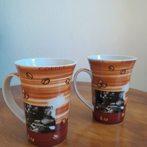Vicko coffee mugs set of 2 new