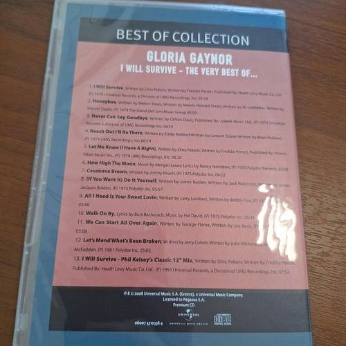 Best of Gloria Gaynor CD like new with I will survive