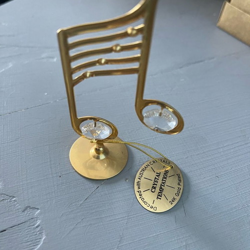 Gold plated 24K decoration with Austrian crystals Crystal temptations