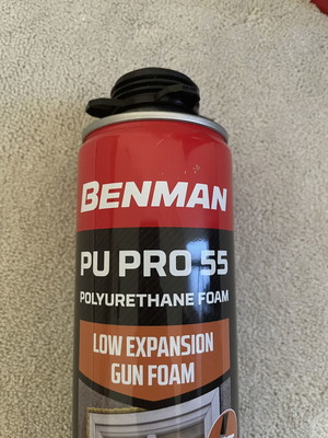Benman Polyurethane Foam Low Expansion Gun Foam 750ml Pack of 3 New