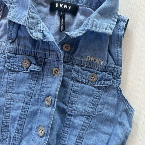 DKNY denim jumpsuit for 4 years old like new, blue
