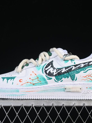 Nike Air Force 1 Aquarius handmade sports shoes new