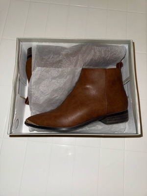 Migato ankle boots used size 39 brown with metal toe