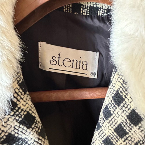 Jacket with wool fur like new, size 50