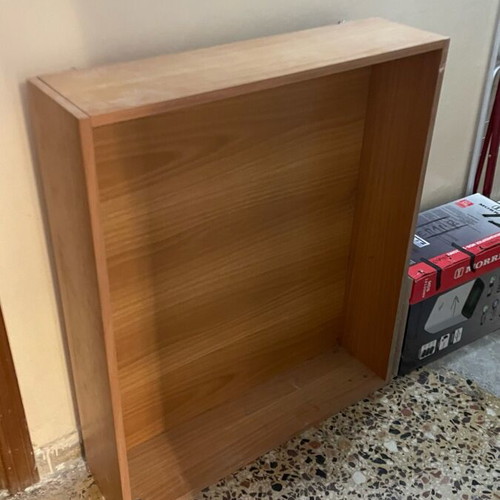 Wooden bed drawer used with 4 wheels