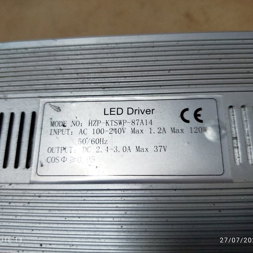 Led driver 37V 120W adjustable used