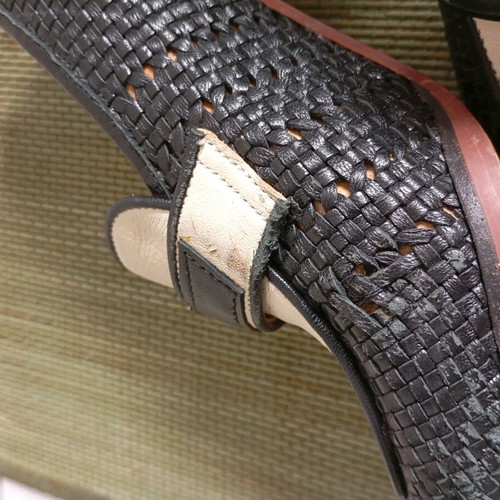 See by Chloe leather shoes used, size 38, black and white