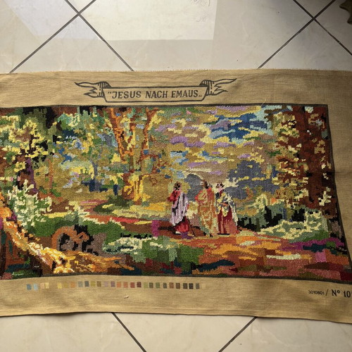 Handmade tapestry used, dimensions 0.77x0.38 m