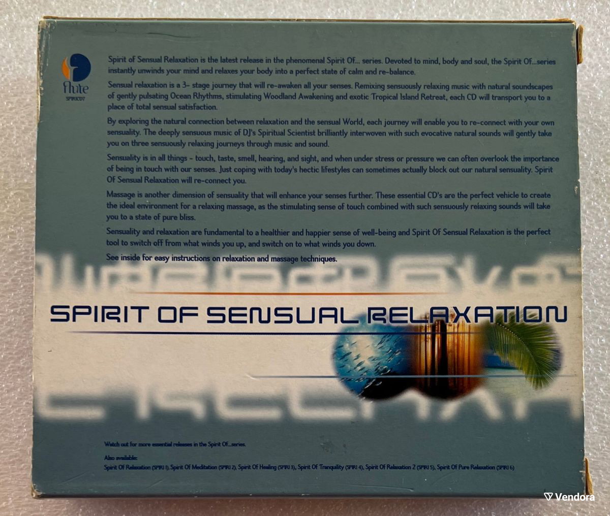 Spirit of sensual relaxation 3 CD used,… - € 3,00 - Vendora.cy