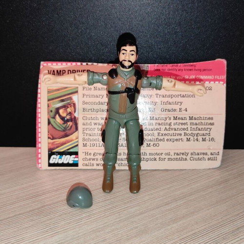 G.I.JOE Clutch (v1.5) action figure used, 1983 Hasbro