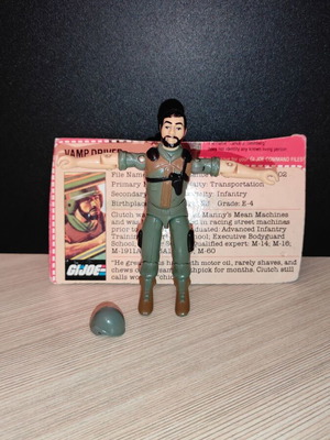 G.I.JOE Clutch (v1.5) action figure used, 1983 Hasbro