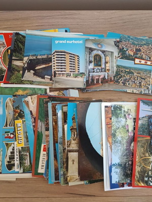 Комплект от 99 пощенски картички от света 1970-1990 като нови