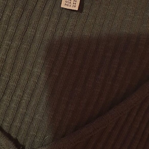 Crop blouse deep green warm woolen like new Pull & Bear size M
