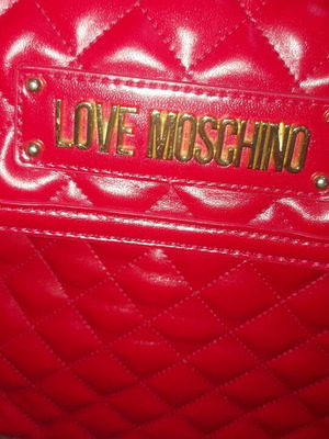 Moschino red backpack like new