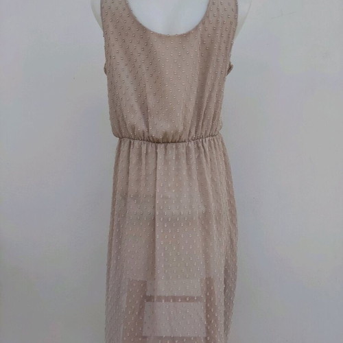 Beige asymmetrical dress size M like new