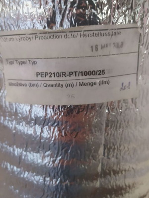 Ρολό μονωτικό αλουμινίου με αφρώδες υπόστρωμα πακέτο 2 σαν καινούργιο