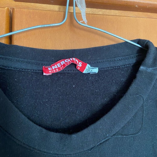 Long-sleeve kids blouse like new, size S, black and red