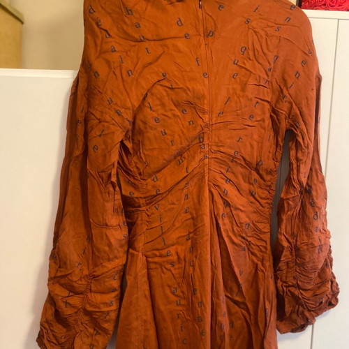 Maxi dress like new, brown and red, size S