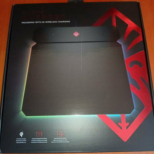 HP Omen Mousepad with RGB Lighting and Wireless Charging new