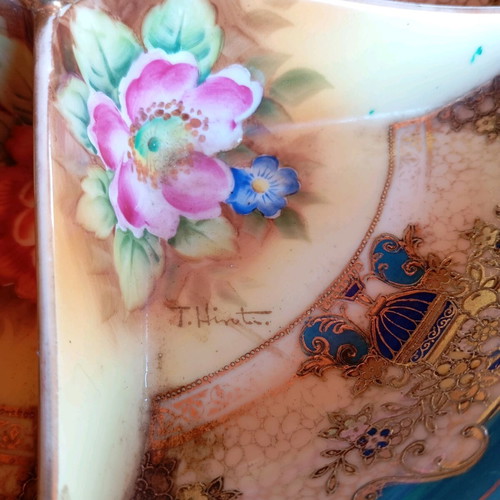 Noritake vintage porcelain divided dish like new with floral decoration