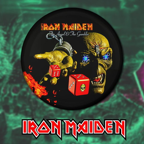 Iron Maiden pins set of 9, 3cm, high resolution, new