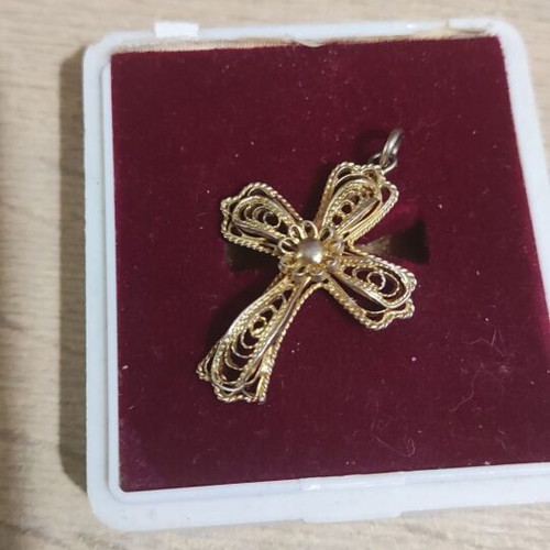 Handmade cross with exceptional technique used