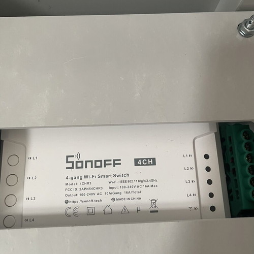 Custom Waterproof Electrical Panel Sonoff 4CH PRO R3 like new