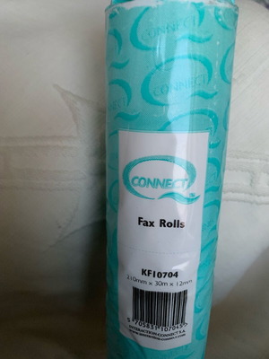 Thermal fax roll new, 210mm x 30 meters