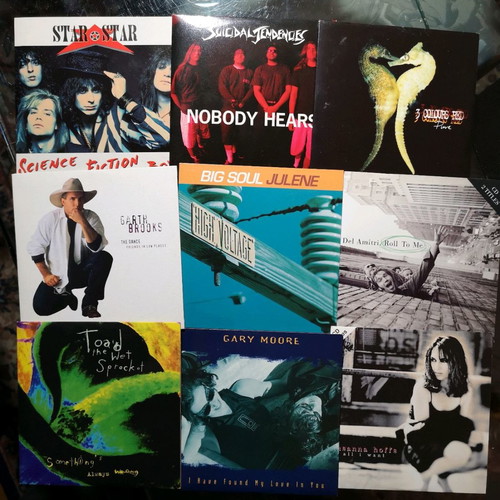 Rock CD-singles used, pack of 20