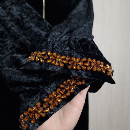 Velvet midaxi dress new with glass rhinestones size M to L