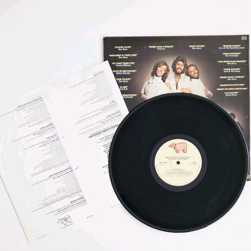 Saturday Night Fever double vinyl record used 1977