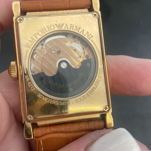 Emporio Armani Automatic Watch like new, gold tone