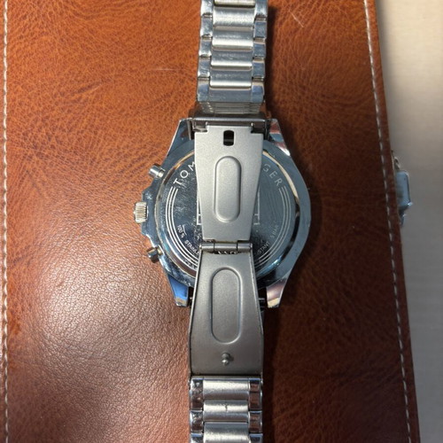 Tommy Hilfiger men's watch TH440.1.27.3168 used, silver bracelet, blue dial