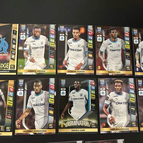 Football cards 2025 like new River Plate & Olympique de Marseille