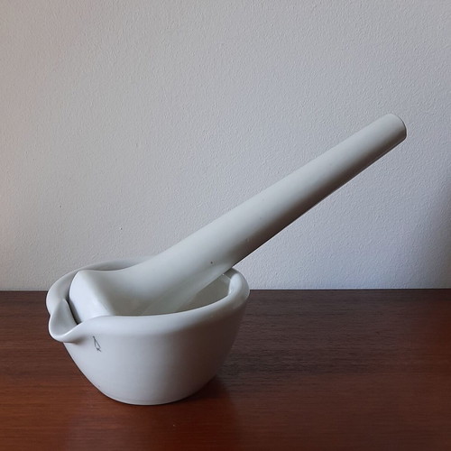 Pharmaceutical Laboratory Mortar and Pestle Set Porcelain used