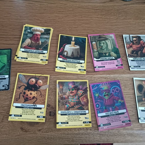 Brainrot cards like new, numbers 6, 19, 32, 33, 49, 61, 62, 63, 67, 72, 86, 89, 96, 97, 98, 99, 104, 108, 123, 127, 131, 138