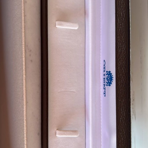 Orient watch case like new with strap and side mark