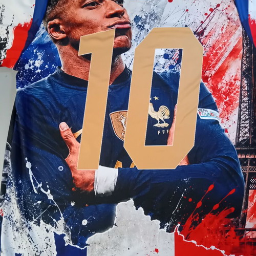 Mbappe 10 France commemorative acrylic T-shirt