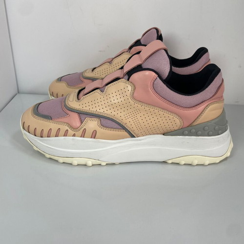 Tod's leather sneakers used, size 38.5, multicolor