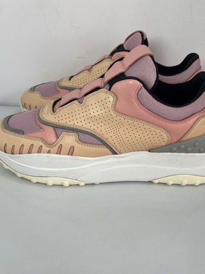 Tod's leather sneakers used, size 38.5, multicolor